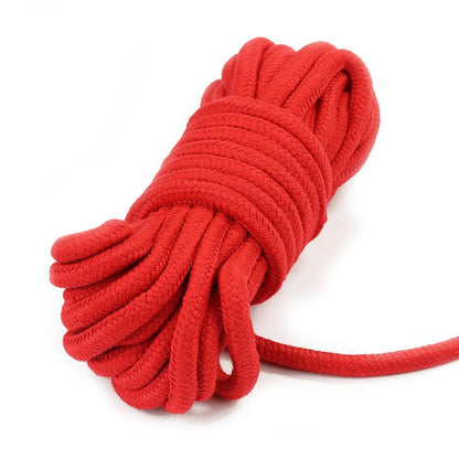 LOVETOY - CUERDA BONDAGE SUAVE ROJO