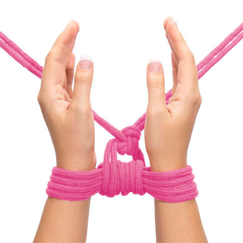 LOVETOY - CUERDA BONDAGE SUAVE ROSA