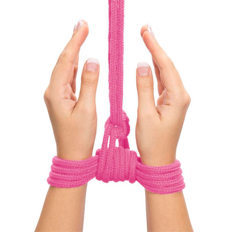 LOVETOY - CUERDA BONDAGE SUAVE ROSA