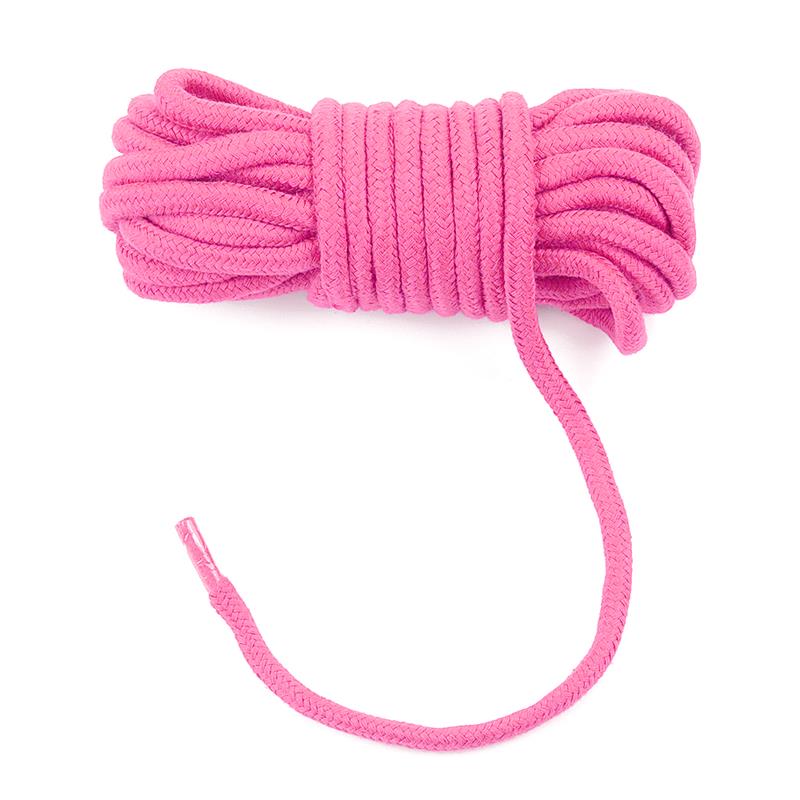 LOVETOY - CUERDA BONDAGE SUAVE ROSA