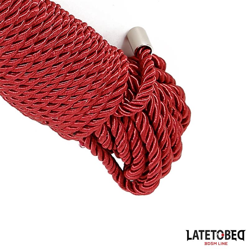 LATETOBED BDSM LINE - CUERDA DE BONDAGE 10M GRANATE