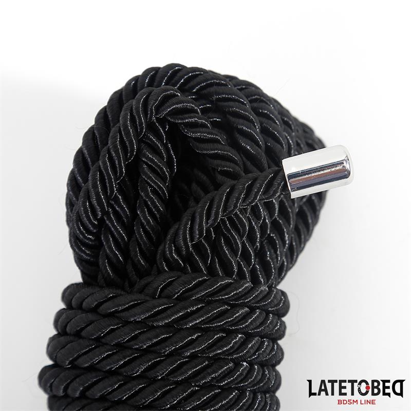 LATETOBED BDSM LINE - CUERDA DE BONDAGE 10M NEGRO