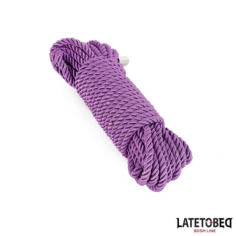 LATETOBED BDSM LINE - CUERDA DE BONDAGE 10M PÚRPURA