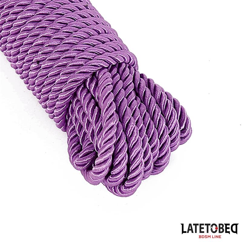 LATETOBED BDSM LINE - CUERDA DE BONDAGE 10M PÚRPURA