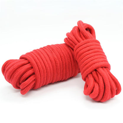 LATETOBED BDSM LINE - CUERDA DE BONDAGE DE ALGODÓN 10 METROS ROJO