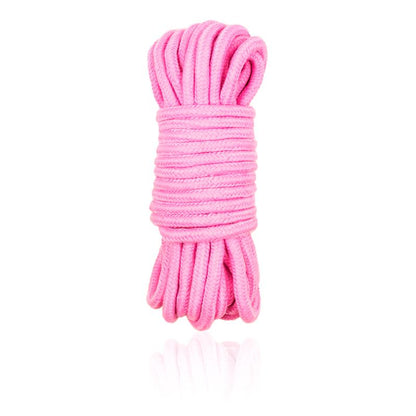 LATETOBED BDSM LINE - CUERDA DE BONDAGE DE ALGODÓN 10 METROS ROSA