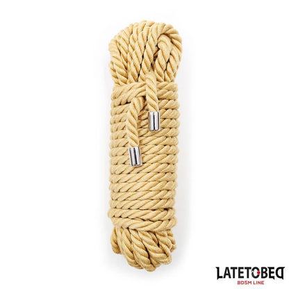 LATETOBED BDSM LINE - CUERDA DE BONDAGE DETALLES METÁLICOS 10M