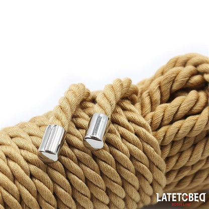 LATETOBED BDSM LINE - CUERDA DE BONDAGE DETALLES METÁLICOS 10M