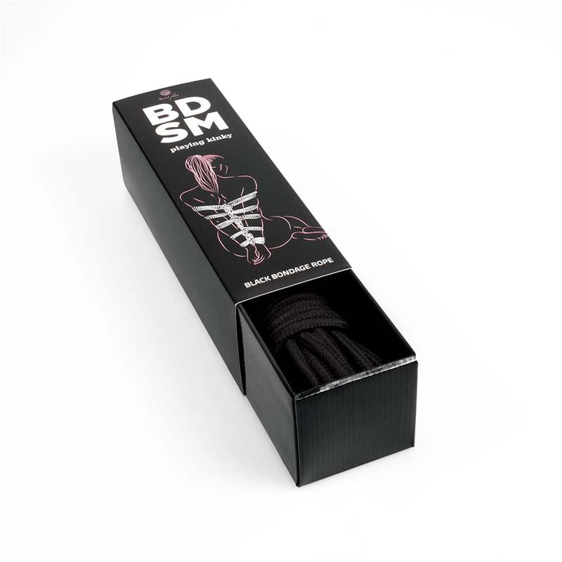 SECRET PLAY - CUERDA PARA BONDAGE 10 M NEGRA