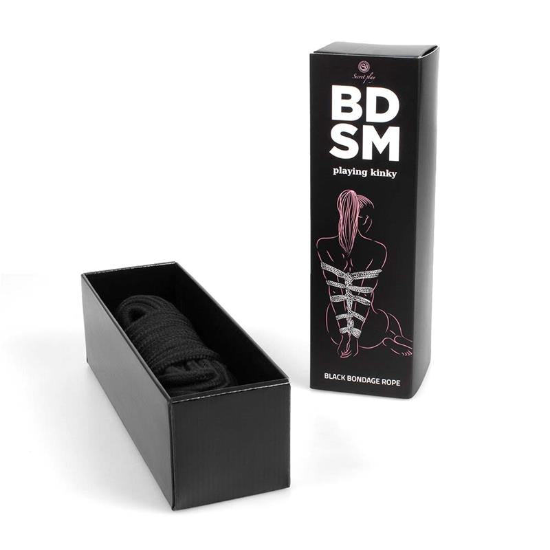 SECRET PLAY - CUERDA PARA BONDAGE 10 M NEGRA