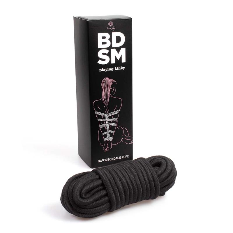 SECRET PLAY - CUERDA PARA BONDAGE 10 M NEGRA