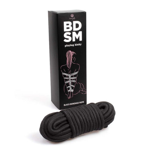 SECRET PLAY - CUERDA PARA BONDAGE 10 M NEGRA