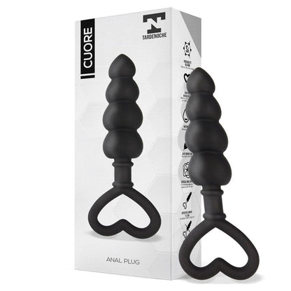 TARDENOCHE - CUORE PLUG ANAL SILICONA NEGRO