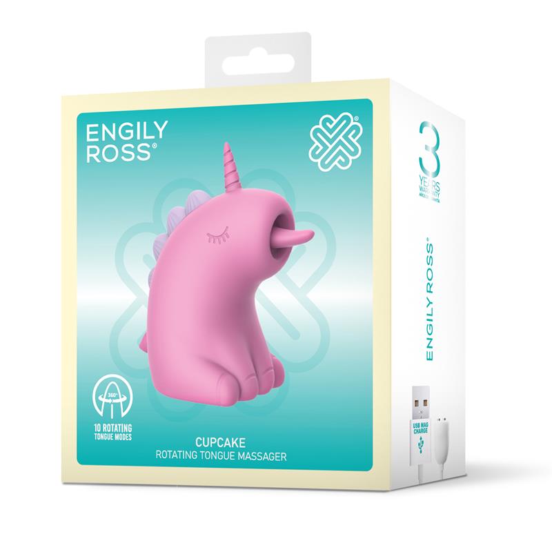 ENGILY ROSS - CUPCAKE ESTIMULADOR CON LENGUA ROTADORA 360º