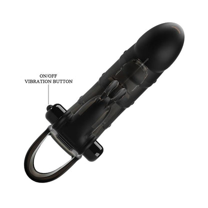 PRETTYLOVE - CUPER FUNDA PARA EL PENE CON VIBRACIÓN +4 CM