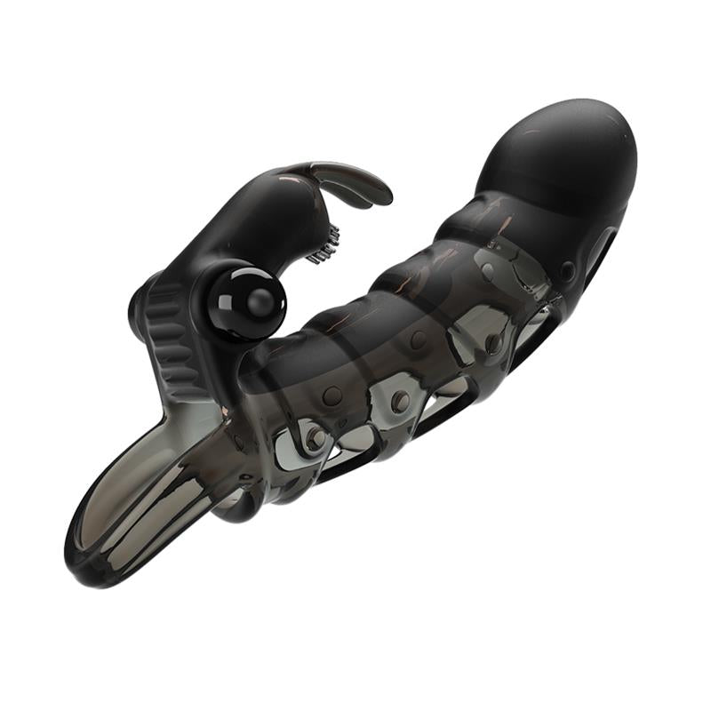 PRETTYLOVE - CUPER FUNDA PARA EL PENE CON VIBRACIÓN +4 CM