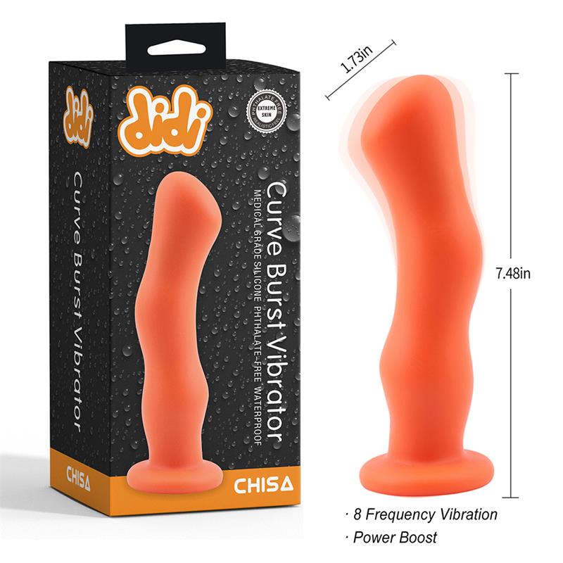 CHISA - CURVE BURST DILDO CURVADO CON VIBRACION