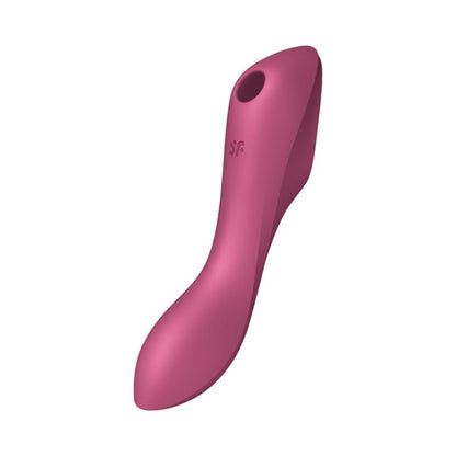 SATISFYER - CURVY TRINITY 3 VIBRADOR Y SUCCIONADOR TRIPLE ESTIMULACIÓN USB ROJO