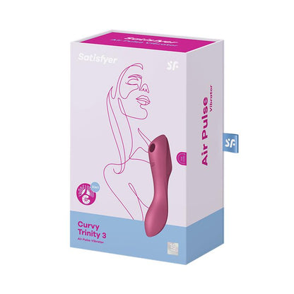 SATISFYER - CURVY TRINITY 3 VIBRADOR Y SUCCIONADOR TRIPLE ESTIMULACIÓN USB ROJO