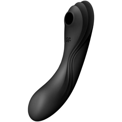 SATISFYER - CURVY TRINITY 4 VIBRADOR Y SUCCIONADOR 2 MOTORES NEGRO