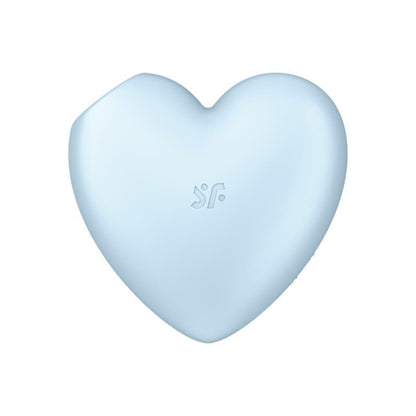 SATISFYER - CUTIE HEART SUCCIONADOR DE CLÍTORIS Y VIBRACIÓN AZUL