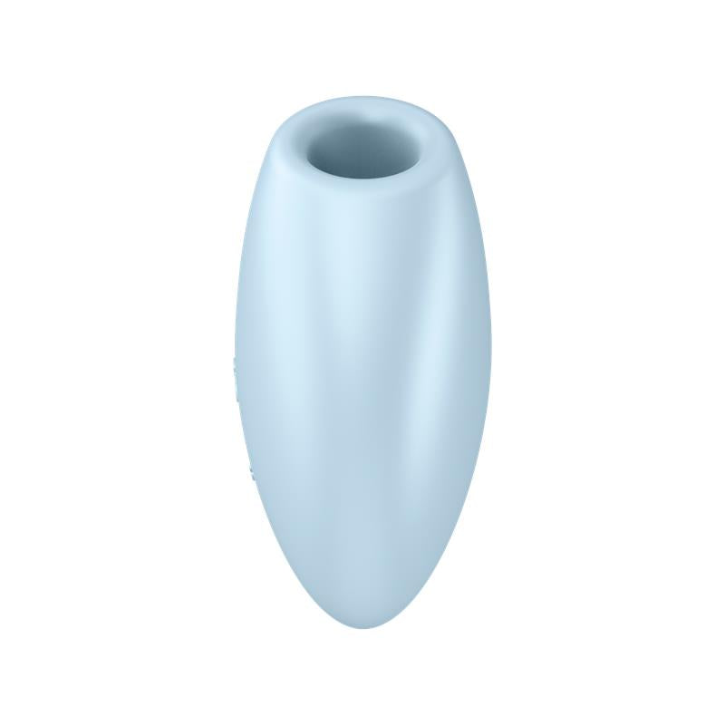 SATISFYER - CUTIE HEART SUCCIONADOR DE CLÍTORIS Y VIBRACIÓN AZUL
