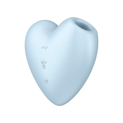 SATISFYER - CUTIE HEART SUCCIONADOR DE CLÍTORIS Y VIBRACIÓN AZUL