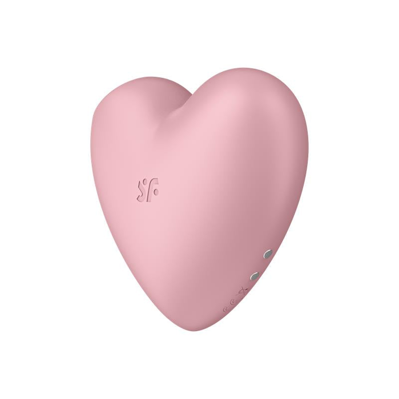 SATISFYER - CUTIE HEART SUCCIONADOR DE CLÍTORIS Y VIBRACIÓN ROSA