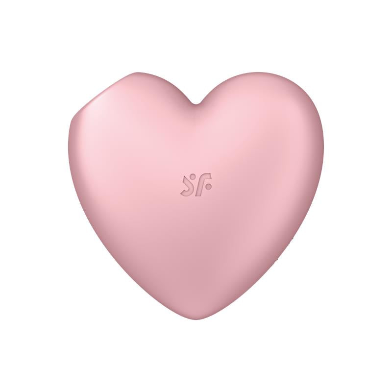 SATISFYER - CUTIE HEART SUCCIONADOR DE CLÍTORIS Y VIBRACIÓN ROSA
