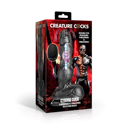 CREATURE COCKS - CYBORG COCK DILDO METAL CON THRUSTING Y VIBRACIÓN