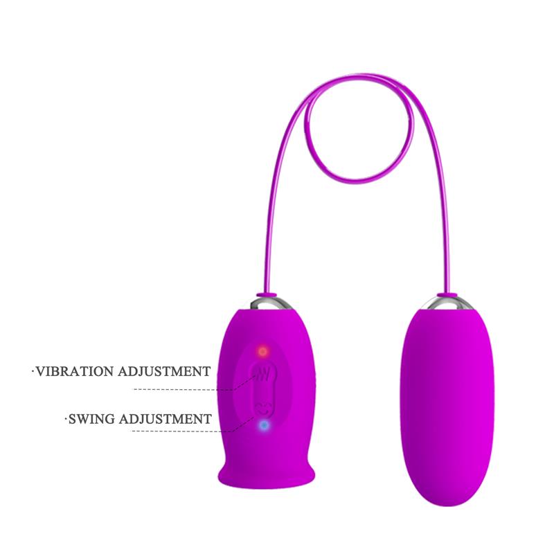 PRETTYLOVE - DAISY HUEVO VIBRADOR Y ESTIMULADOR CON LENGUA