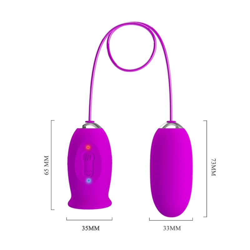 PRETTYLOVE - DAISY HUEVO VIBRADOR Y ESTIMULADOR CON LENGUA
