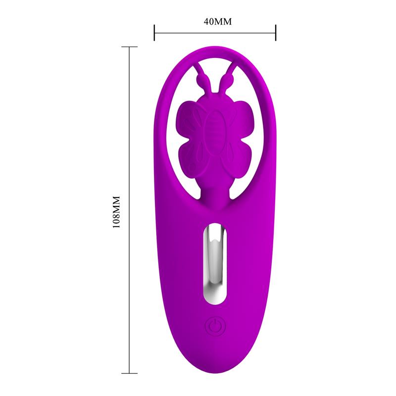 PRETTYLOVE - DANCING BUTTERFLY ESTIMULADOR PARA BRAGUITA CON CONTROL REMOTO