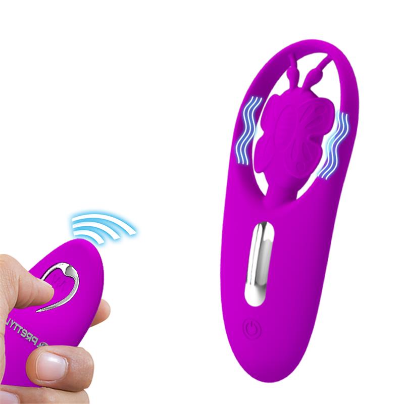 PRETTYLOVE - DANCING BUTTERFLY ESTIMULADOR PARA BRAGUITA CON CONTROL REMOTO