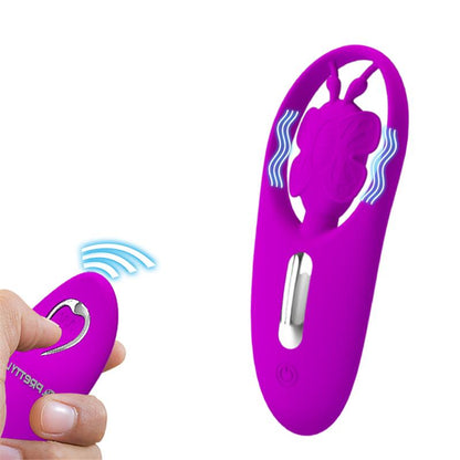 PRETTYLOVE - DANCING BUTTERFLY ESTIMULADOR PARA BRAGUITA CON CONTROL REMOTO