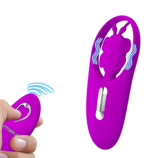 PRETTYLOVE - DANCING BUTTERFLY ESTIMULADOR PARA BRAGUITA CON CONTROL REMOTO
