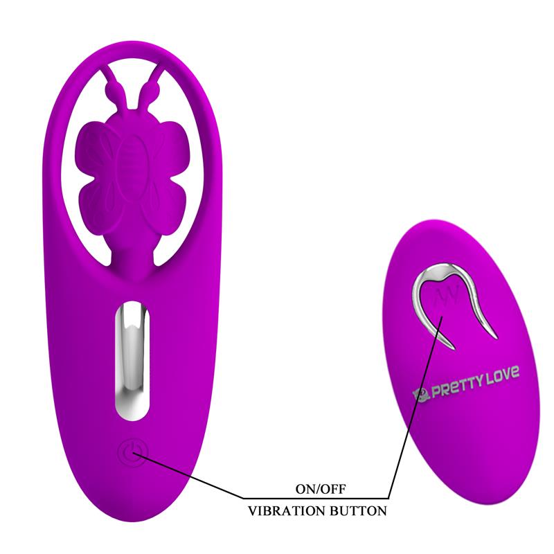 PRETTYLOVE - DANCING BUTTERFLY ESTIMULADOR PARA BRAGUITA CON CONTROL REMOTO