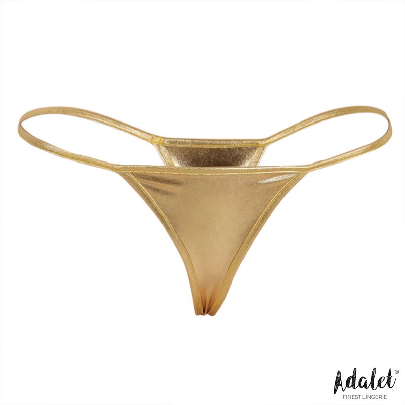 ADALET LINGERIE - DAPHNE TANGA CLÁSICO DORADO
