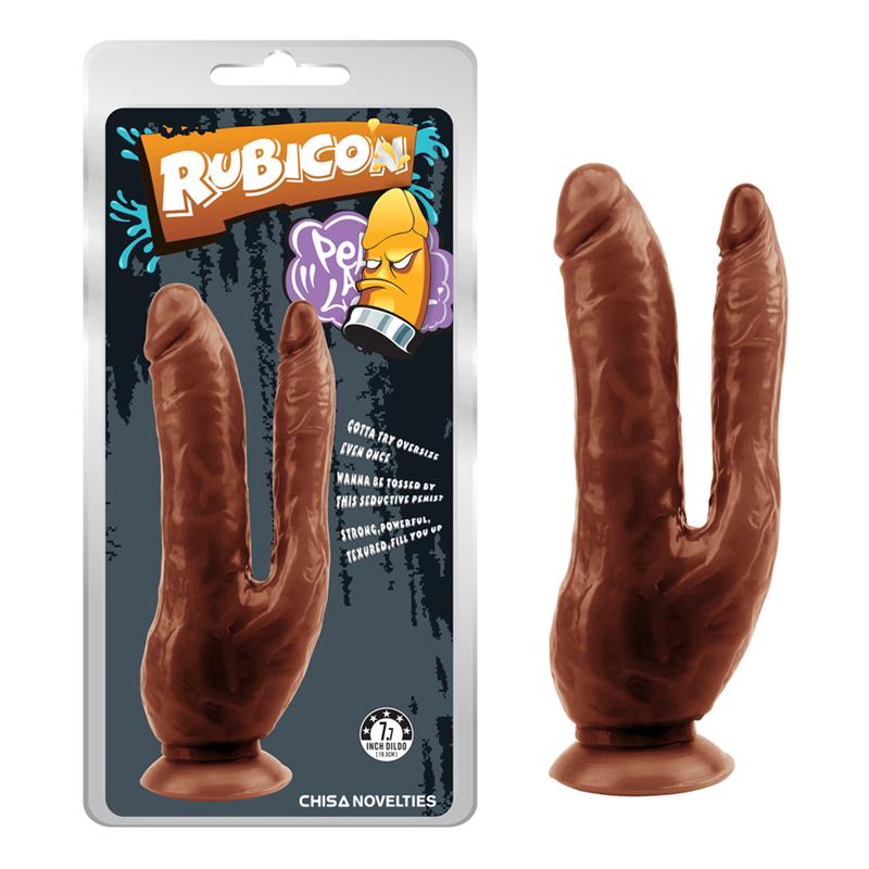 CHISA - DARK MAGIC DILDO DOBLE 7.7 - 19.5CM MARRÓN
