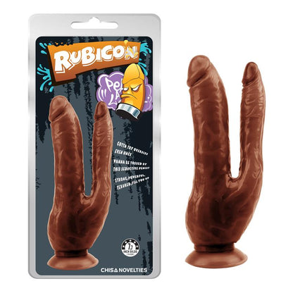 CHISA - DARK MAGIC DILDO DOBLE 7.7 - 19.5CM MARRÓN