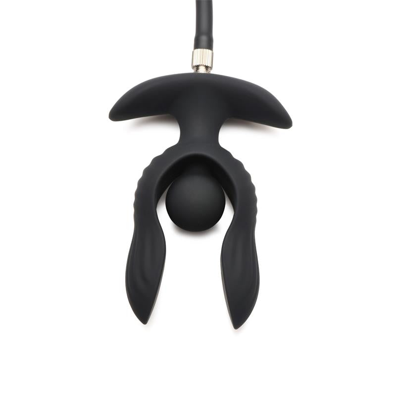 MASTER SERIES - DARK PEARL PLUG ANAL CON INFLADO Y VIBRACIÓN CON CONTROL REMOTO