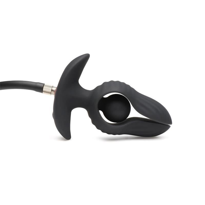 MASTER SERIES - DARK PEARL PLUG ANAL CON INFLADO Y VIBRACIÓN CON CONTROL REMOTO