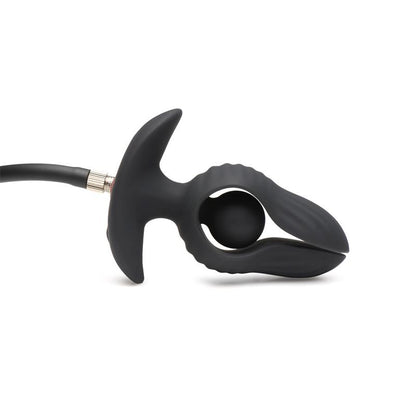 MASTER SERIES - DARK PEARL PLUG ANAL CON INFLADO Y VIBRACIÓN CON CONTROL REMOTO