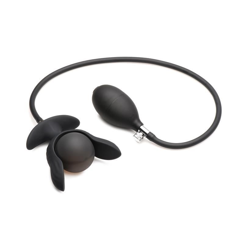 MASTER SERIES - DARK PEARL PLUG ANAL CON INFLADO Y VIBRACIÓN CON CONTROL REMOTO