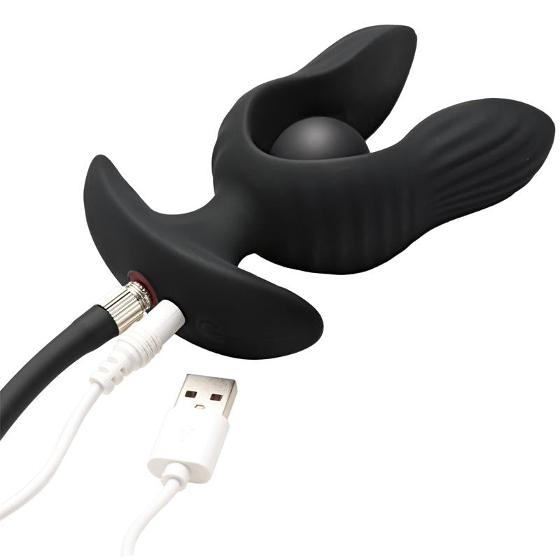 MASTER SERIES - DARK PEARL PLUG ANAL CON INFLADO Y VIBRACIÓN CON CONTROL REMOTO