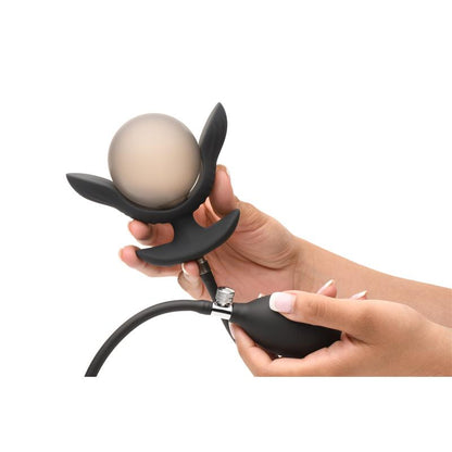 MASTER SERIES - DARK PEARL PLUG ANAL CON INFLADO Y VIBRACIÓN CON CONTROL REMOTO