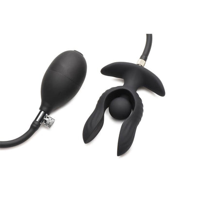 MASTER SERIES - DARK PEARL PLUG ANAL CON INFLADO Y VIBRACIÓN CON CONTROL REMOTO