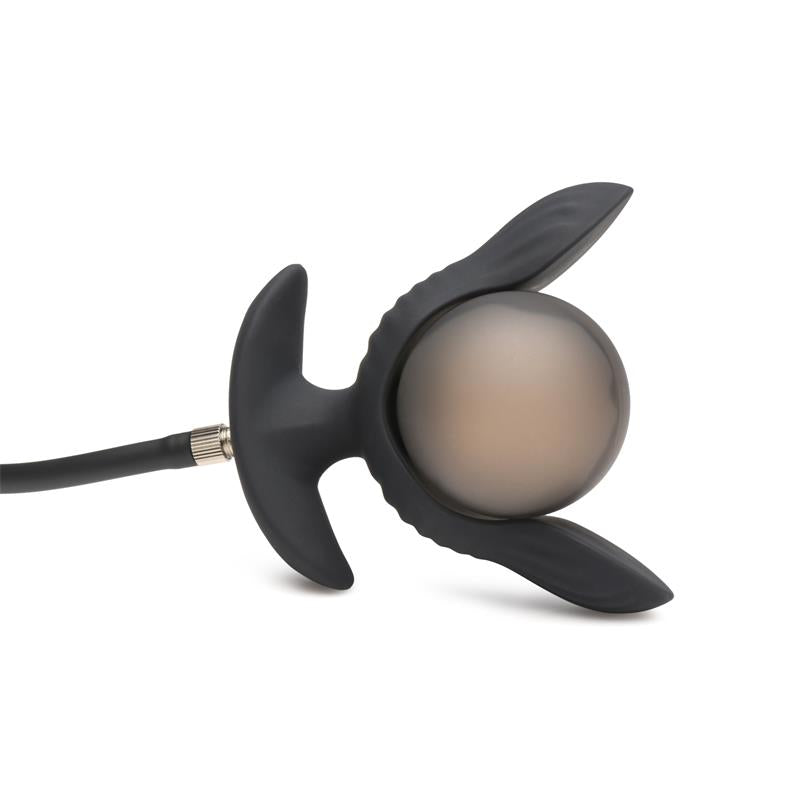 MASTER SERIES - DARK PEARL PLUG ANAL CON INFLADO Y VIBRACIÓN CON CONTROL REMOTO
