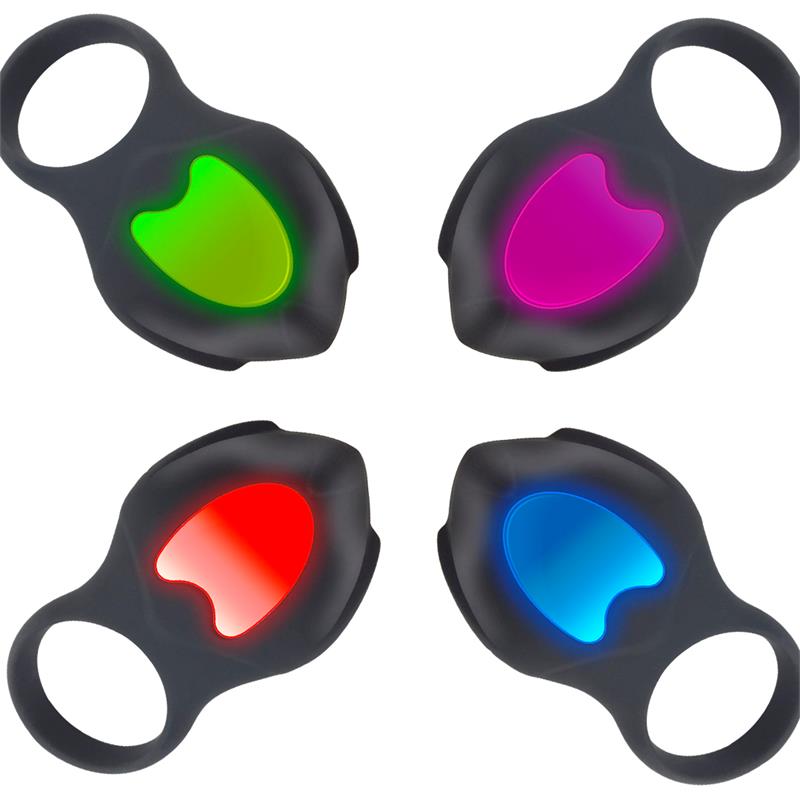 INTOYOU - DARKBLACK ANILLO VIBRADOR CON LED CONTROL REMOTO USB SILICONA