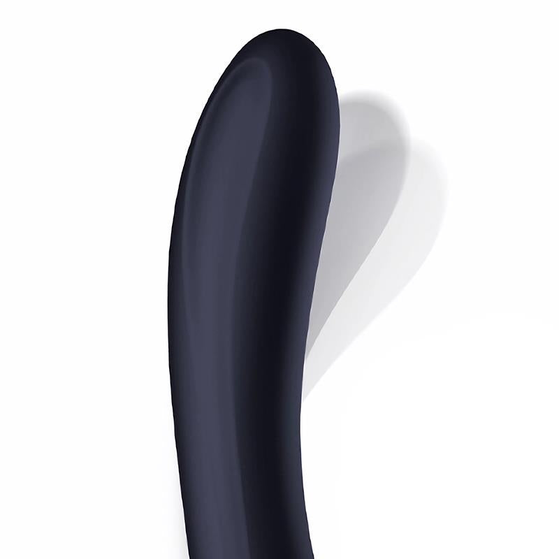 INTOYOU - DARKSPACE VIBRADOR CON LENGUAS ROTADORA Y MOVIMIENTO FINGER AZUL